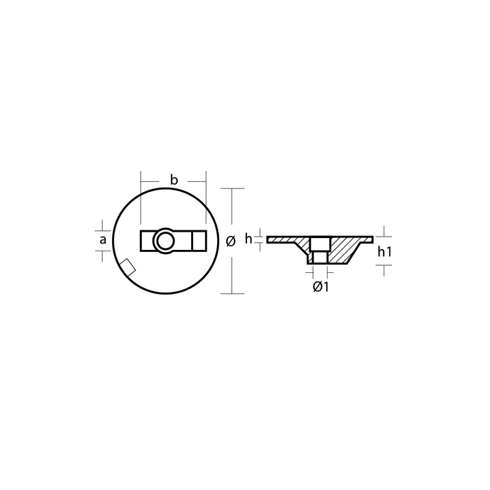 Zinkanod Mercury/Mercruiser, motoranod, M76214-4, 0.290KG/0,64LB, R800835