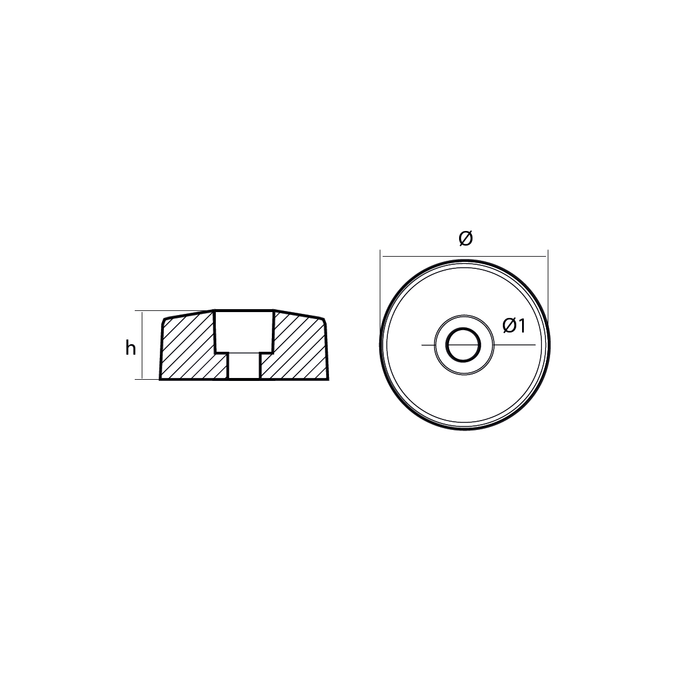 Zinkanod Flex o fold propeller, DIA: 32mmx13mm/1,26x0,51in, #114, Rff205