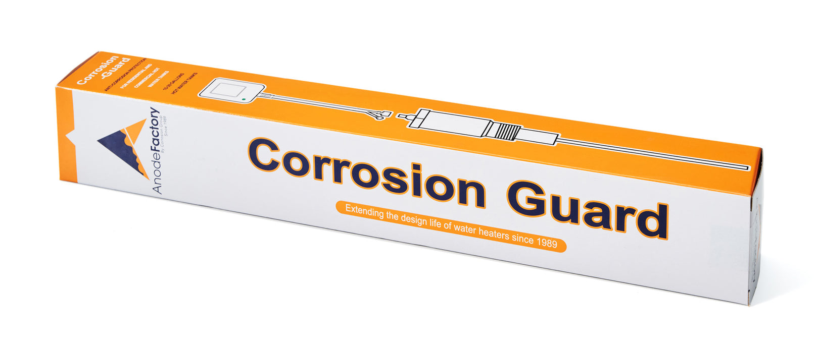 Corrosion Guard - Powered Anode Rod for water heaters, 10-39 gallons - AnodeFactory