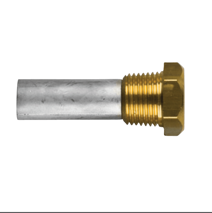 Zinkanod Caterpillar, motor, pencil anode komplett med mässingsplugg th.1/2'' bspt - AnodeFactory