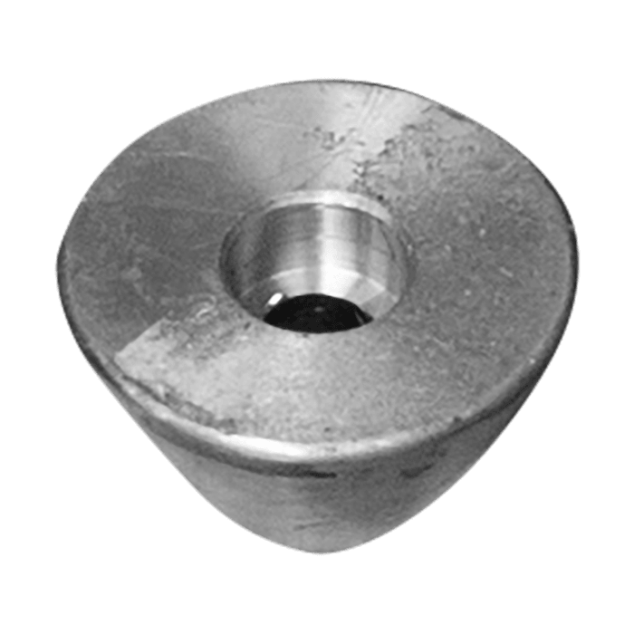 Zinkanod Sidepower - Sleipner propeller nut Ø25.6 H.15.2, 31180, T01054, Underifrån - AnodeFactory