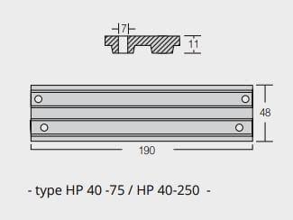 Ritning på Zinkanod Mercury/Mercruiser HP 40 -75 / HP 40-250, motoranod, M818298, 0.585KG/1.29LB, R800816 - AnodeFactory