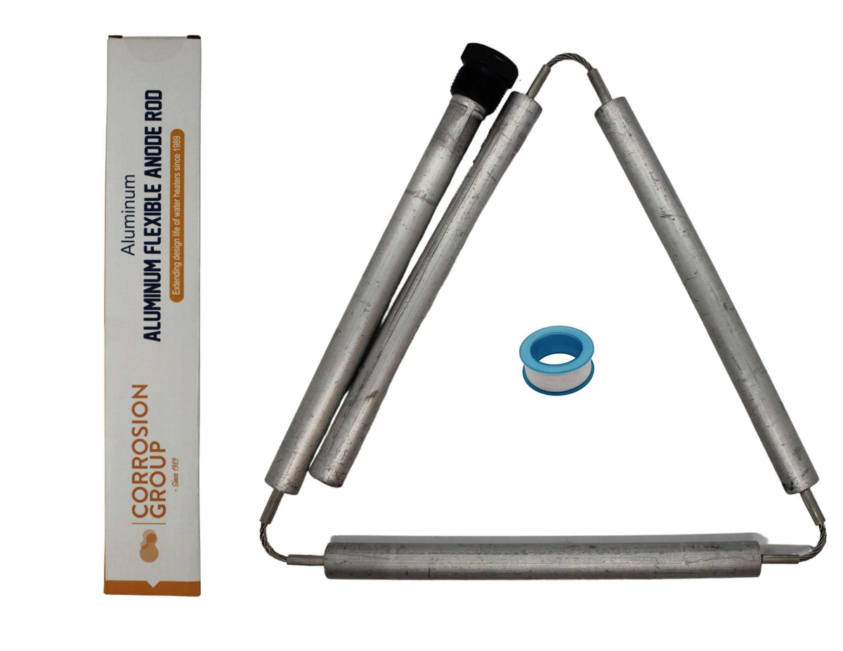 Aluminum Zinc Water Heater anode Rod (44inch Flexible) — AnodeFactory