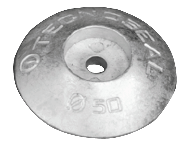 Aluminiumanod roder - Ø=50mm, 0.03KG - AnodeFactory