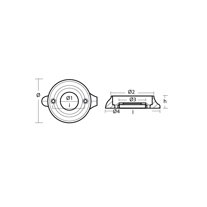 Magnesiumanod Volvo Penta SD 120, motoranod, VP876604, 0.13KG - AnodeFactory