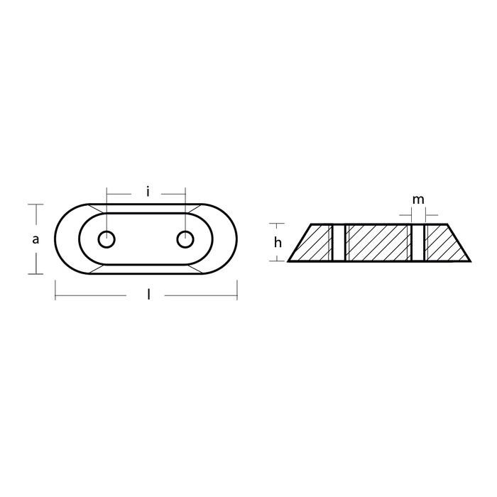 Aluminiumanod Johnson-Evinrude Transom Bracket 2-150, 173029-123009-327606 - AnodeFactory