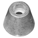 Zinkanod Sidepower - Sleipner propeller nut SP30/40 Ø26 H.20, 61180, T01050,  Ovanifrån - AnodeFactory