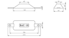 Ritning på Zinkanod TYP 10 AL - 140*62*28, B110105- AnodeFactory