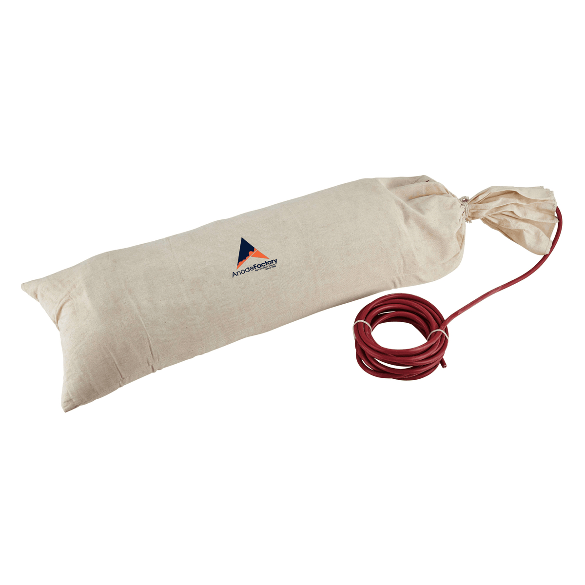 Zinc anode bag 7KG/14lbs, INCL 15 ft of 8 AWG XLPE/PVC RED Cable